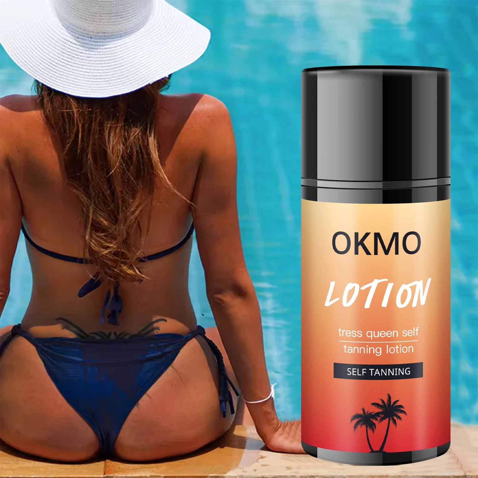 OEM/ODM Private Label Natural Suntan Oil Deep Dark Tanning Lotion Shimmer Body Dry Oil self tan lotion