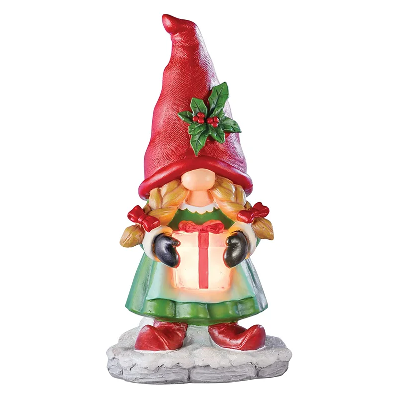 Изготовленная на заказ смола милая Статуэтка гнома из смолы для мальчика или девочки