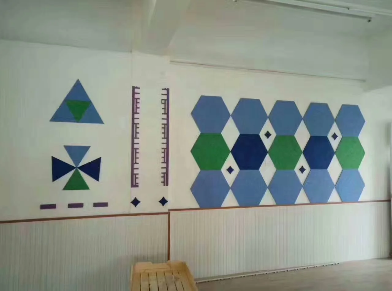 Настенное украшение «сделай сам», Звукопоглощающая акустическая панель из полиэстера, звукостойкая настенная панель для детского сада