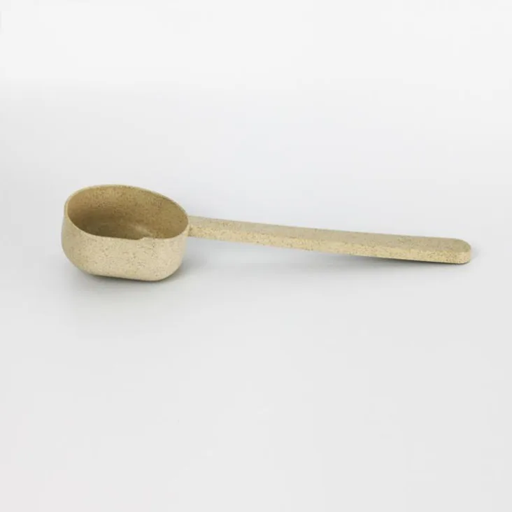 25g reusable kitchen spoon for measuring oil eco-friendly Biodegradable seasoning tea milk powder Wheat fiber scoops custom