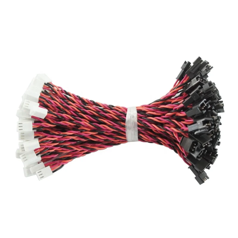 Jst Xh Eh 2.54MM 3Pin 4Pin Female Extension Cable Multi Core Wire Harness