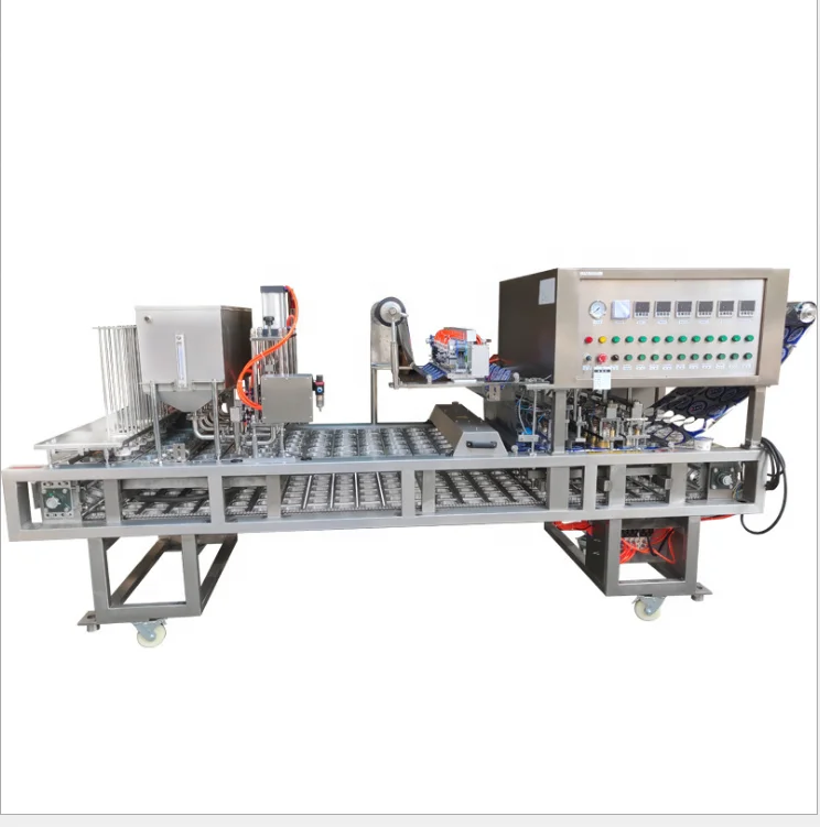 Cup yoghurt milk water sealing machine filling packaging