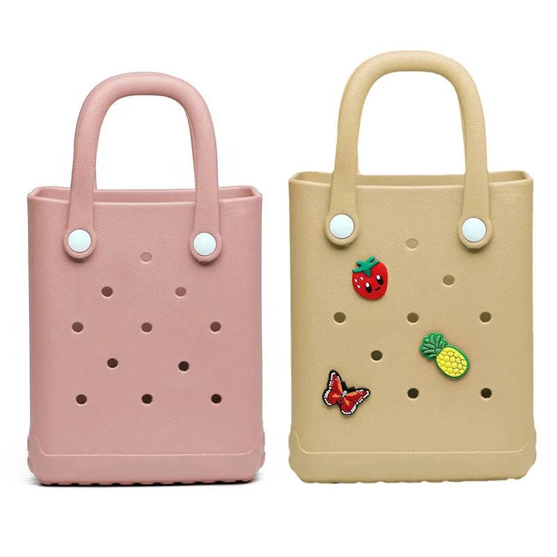Exquisite Small Silicone Rubber Waterproof Summer Tote Bag Crossbody Bag Girls Eva Foam Beach Tote Bag