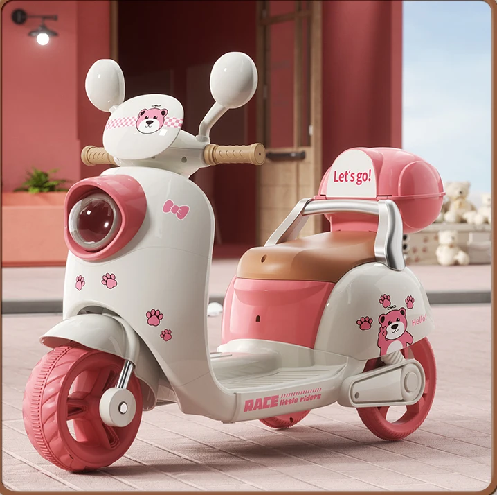Manufacturer new electric motorcycle with light music/ 3-wheel kids battery operated motorcycle 3-8 years old.