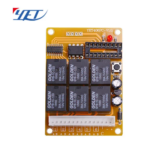 433mhz 12VDC 6 Channel Wireless Remote Control Switch Transmitter and Receiver