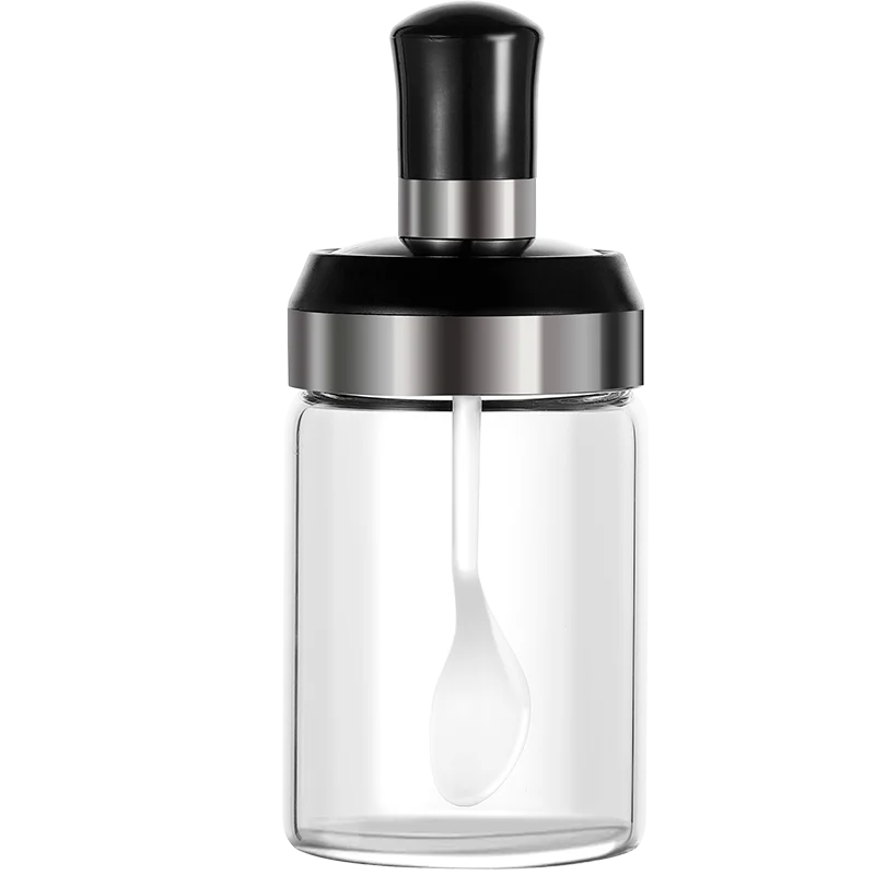 Hot Selling Storage Jar Glass Seasoning Jar Multi Function Honey Bottle With Lids