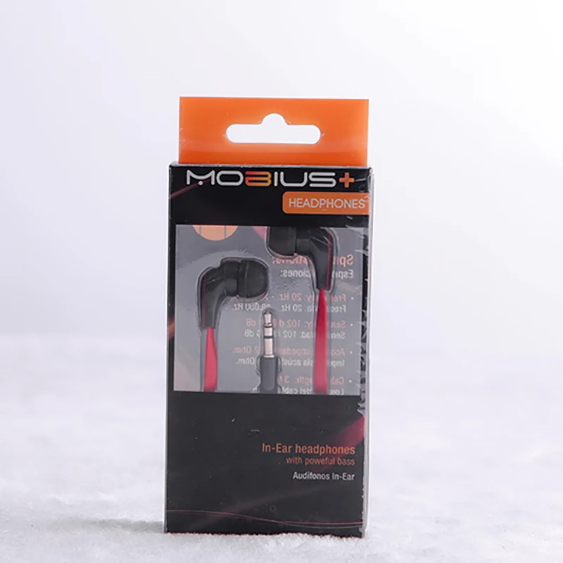 Factory custom earphone clear PVC packaging boxes earphone plastic blister packaging