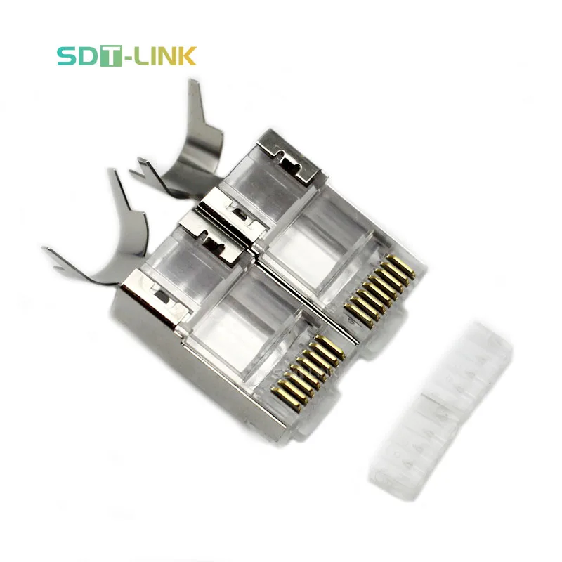 Factory Best External Cat 7 7A Cat7 FTP S/Ftp Shielded Ethernet Cable Rj45 Connector Modular Plug Hot Sale