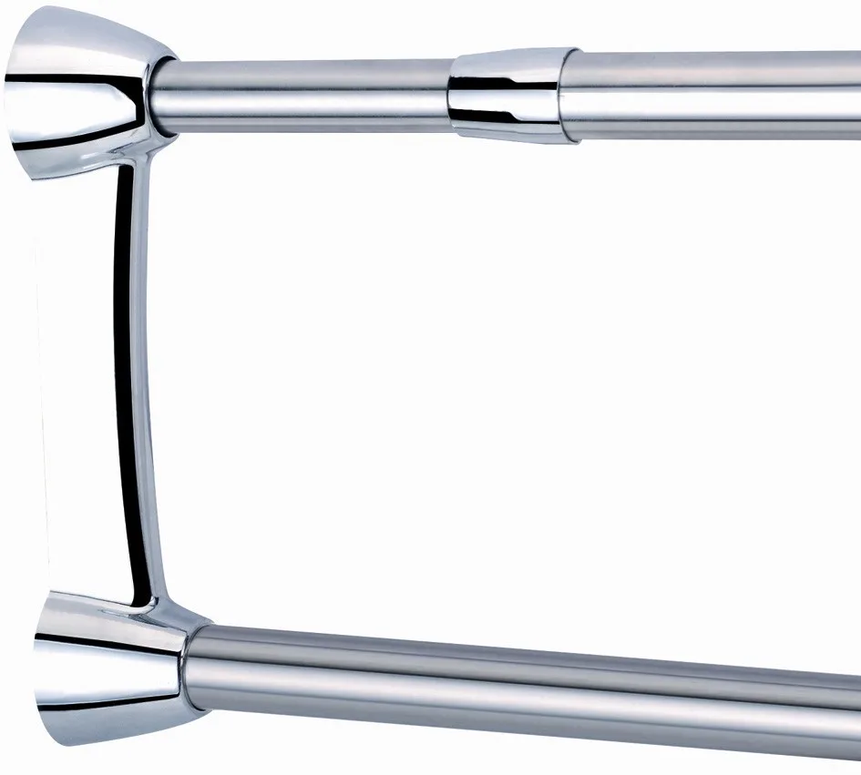 double extensible stainless steel shower rod