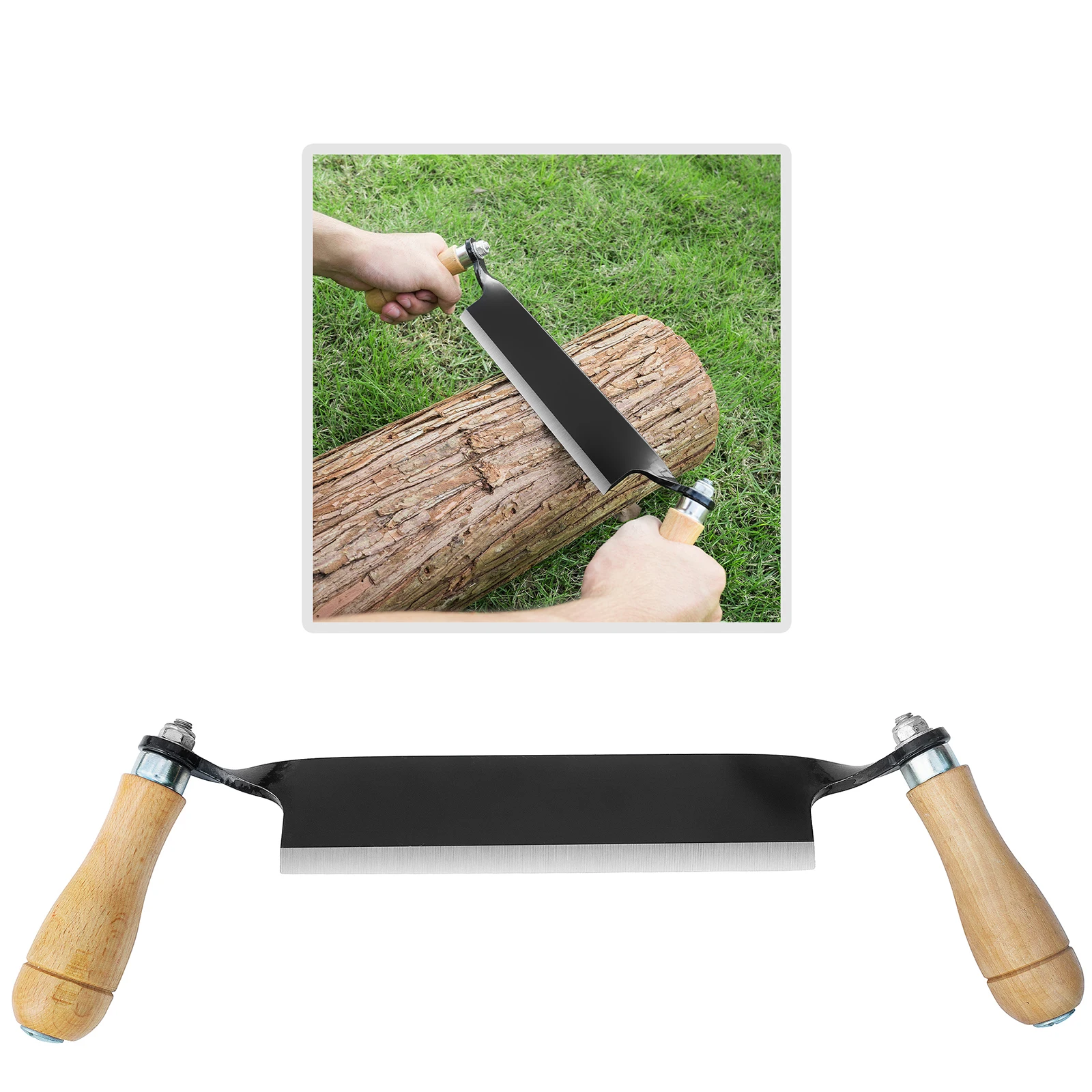 Woodworking Scraper Scraper Straight 8 Inch Arc Scraper 65 Manganese Flat Planer Wood Handle