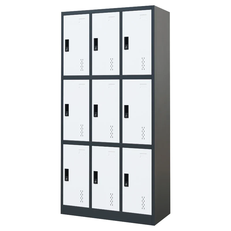steel locker 1 2 6 9 12 door metal 9 door staff locker cabinet employee gym locker 9 doors