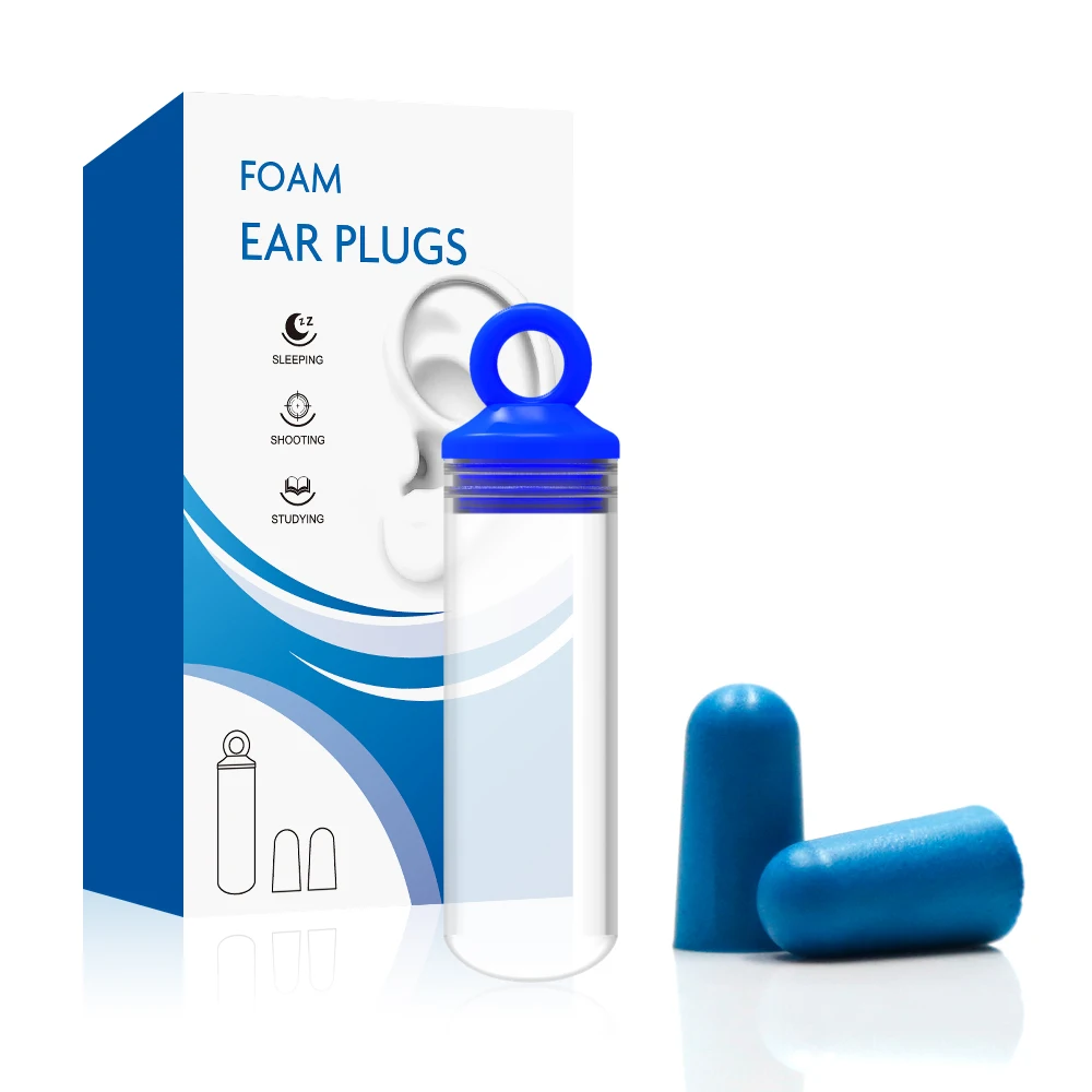 protection sleeping ear plug set pu foam
