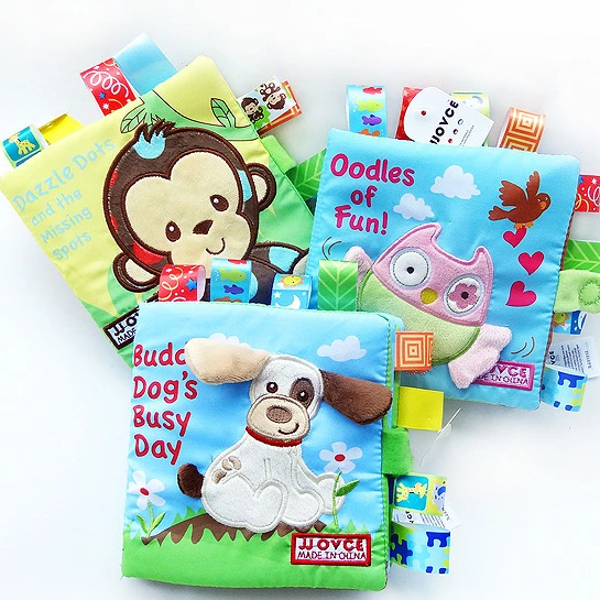 interactive cloth  Baby Books 0-24 Months Folding Crinkle Touch Feel Books Infant Tummy Time Toys Sensory Car Seat Stroller Toys