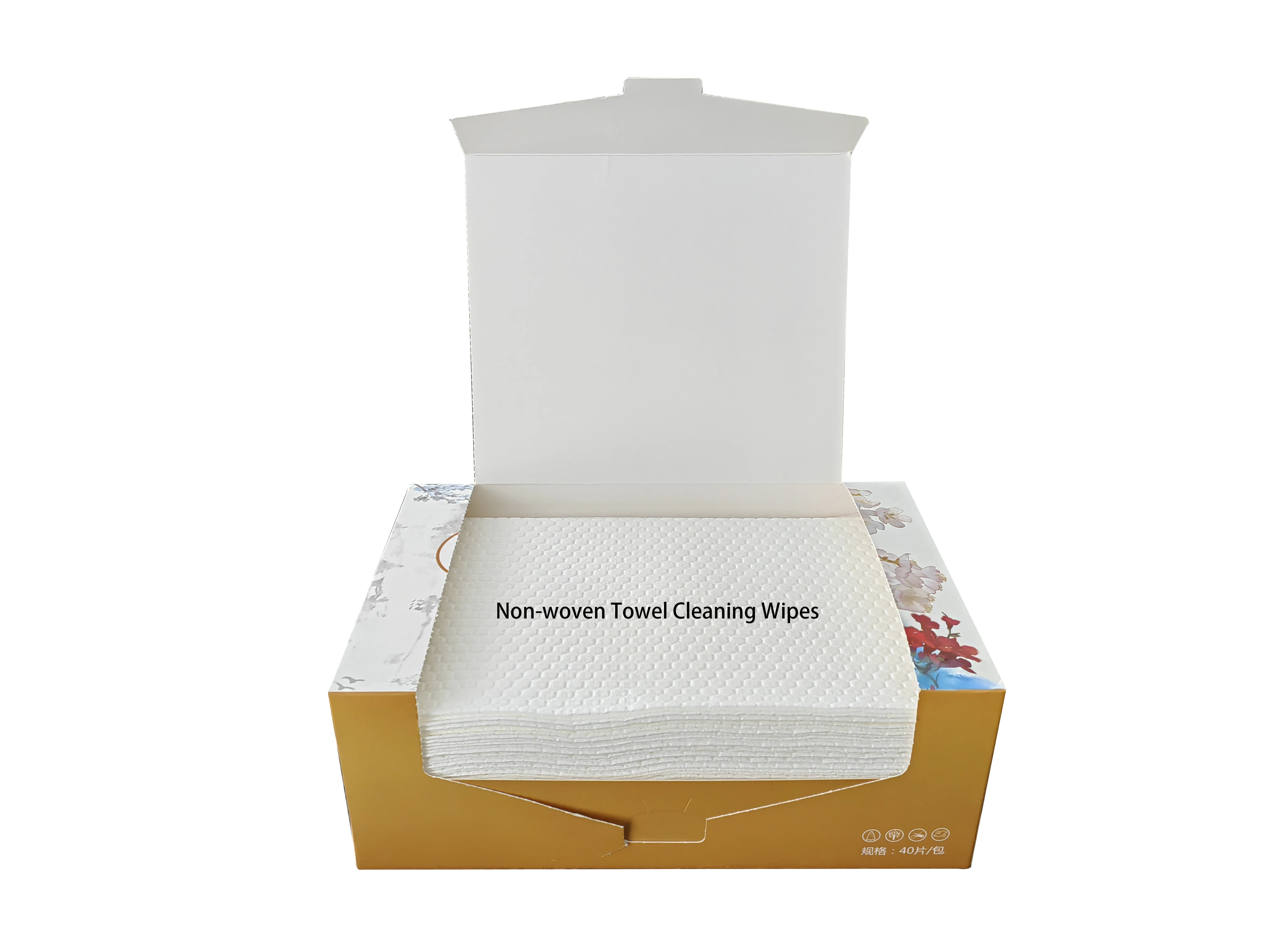 Customized Nonwoven Pranted Disposable Kitchen Cleaning Wipes table cleaning Ultra soft fabric Hand Towel Cleaning Wipes