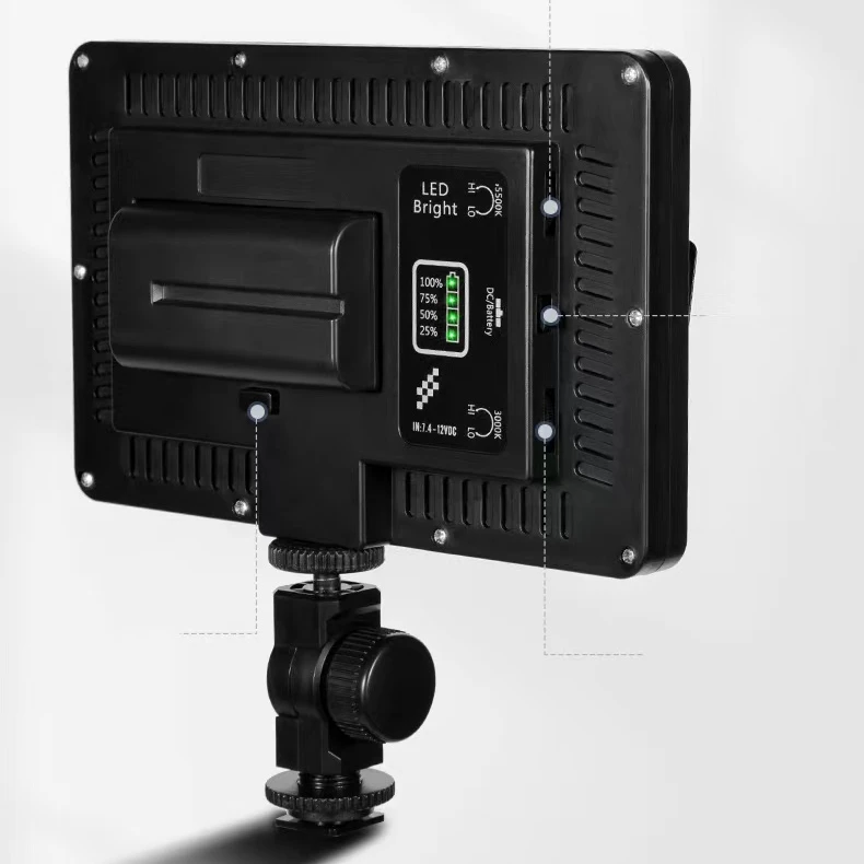 LED 520 Photography Camera Adjustable Color Temperature Portable Studio Video Light Studio Photographic Film Shooting Lighting