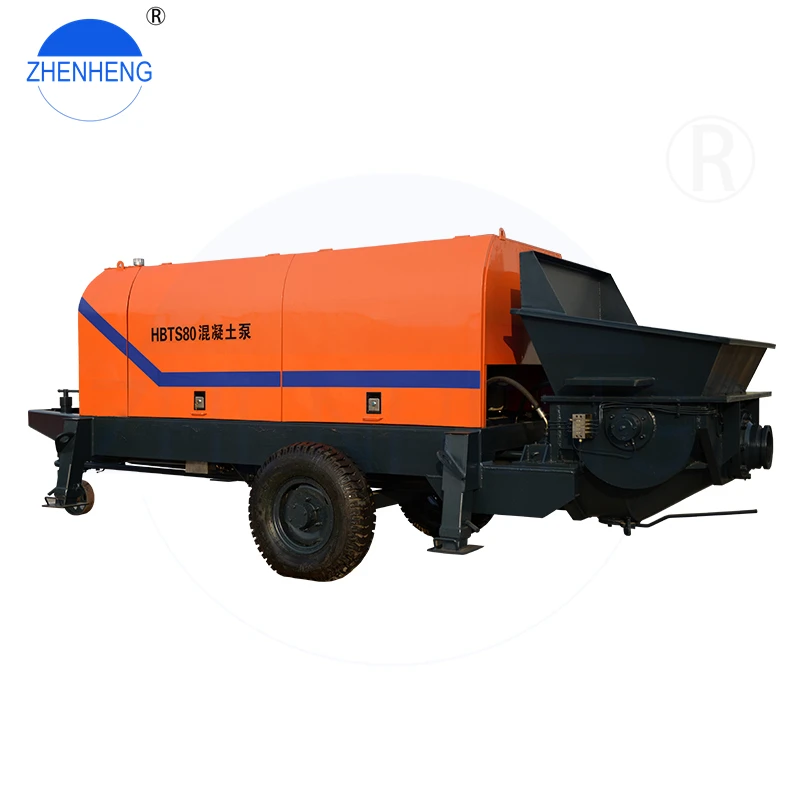 Zhenheng 60 M3/H Electric Concrete Pump Truck For Sale In Egypt 60 M3 Concrete Pump With Remote Control