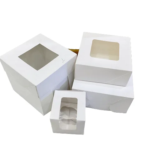 Коробки для тортов 12x12x12 картонная коробка с прозрачной крышкой высокая бумажная 12 дюймов