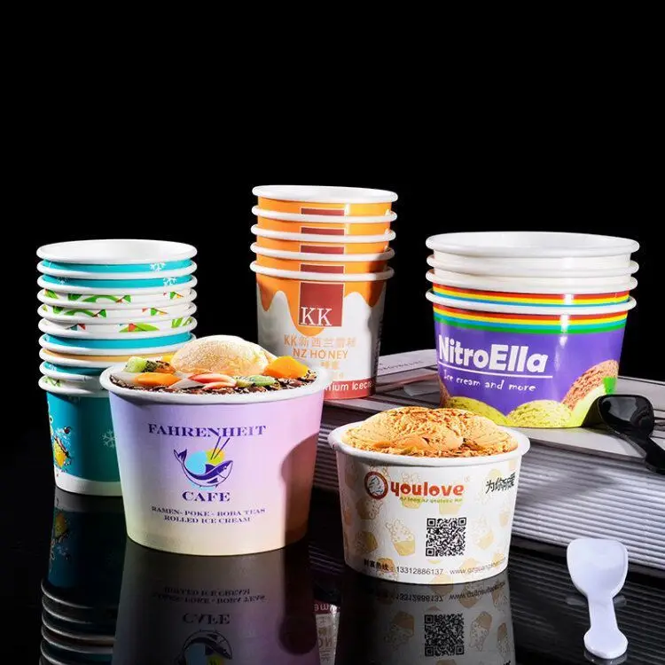 Индивидуальный дизайн логотипа бумажные чашки одинарные/двойные кофейные С одноразовым бумажным стаканчиком