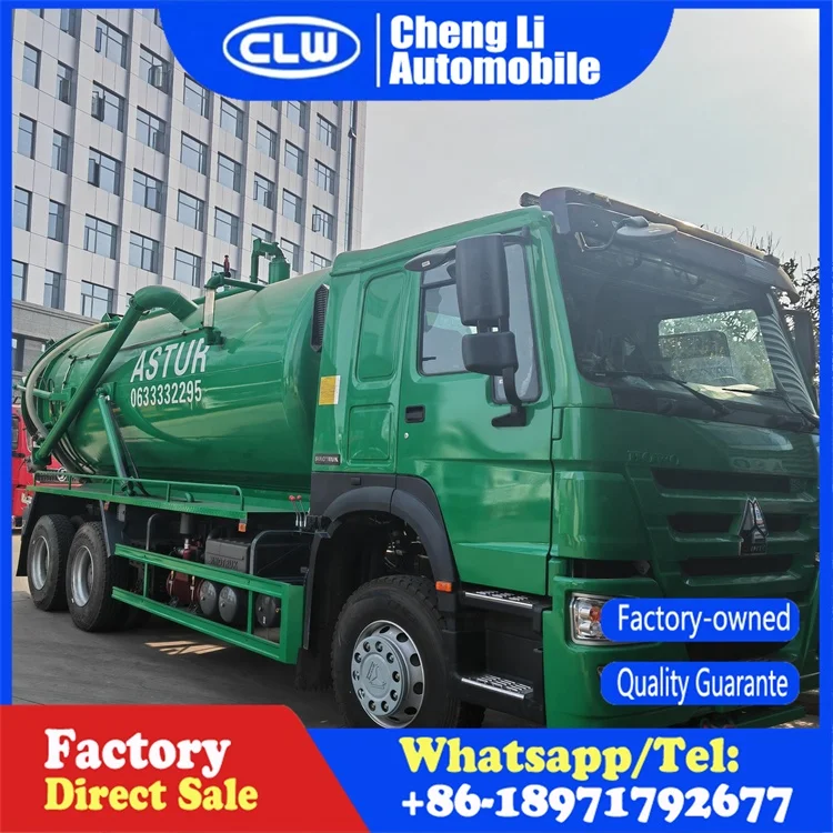 Недорогой всасывающий грузовик howo 20000L, 6x4, 10 колес, 18 cbm, комбинированный канализационный дноуглубный грузовик для продажи