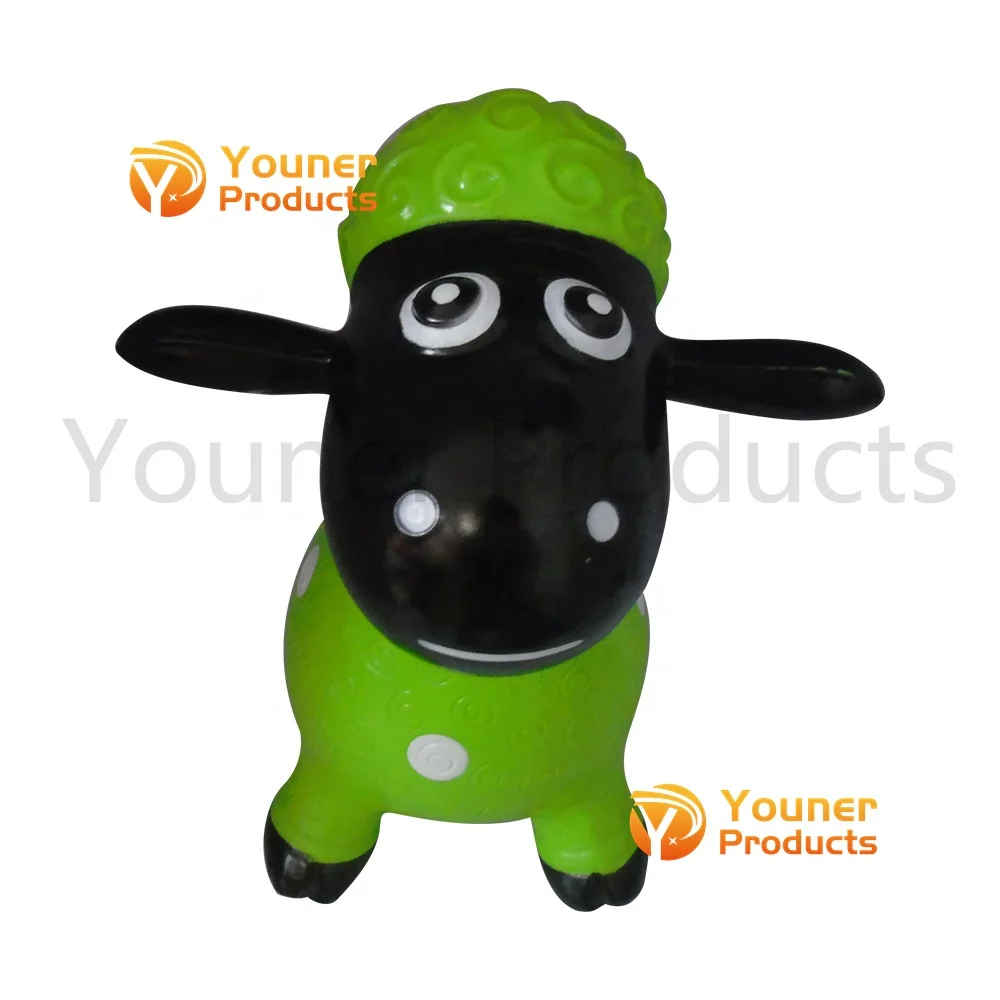 Inflatable Eco-friendly PVC Ride-on Animal Bouncy Hopper Painting Sheep  indoor & outdoor toys