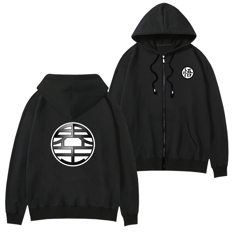 Dragon Ball Zipper Hoodie Qi Tian Da Sheng Turtle Fairy Thin Thicken Anime Clothing Unisex
