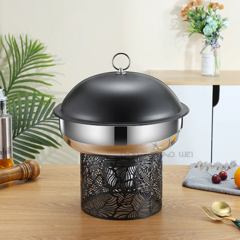Hot Sale Modern Hotel Chafing Dish Buffet Set Food Warmers Set 4.5 L Stainless Steel Black Chafing Dishes