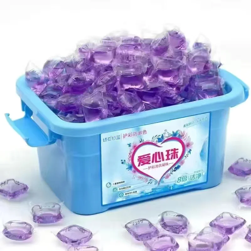 Detergent Capsules Washing Pods Laundry Washing Liquid Detergent Soap Laundry Beads Scent Natural Laundry Gel Detergent Pods