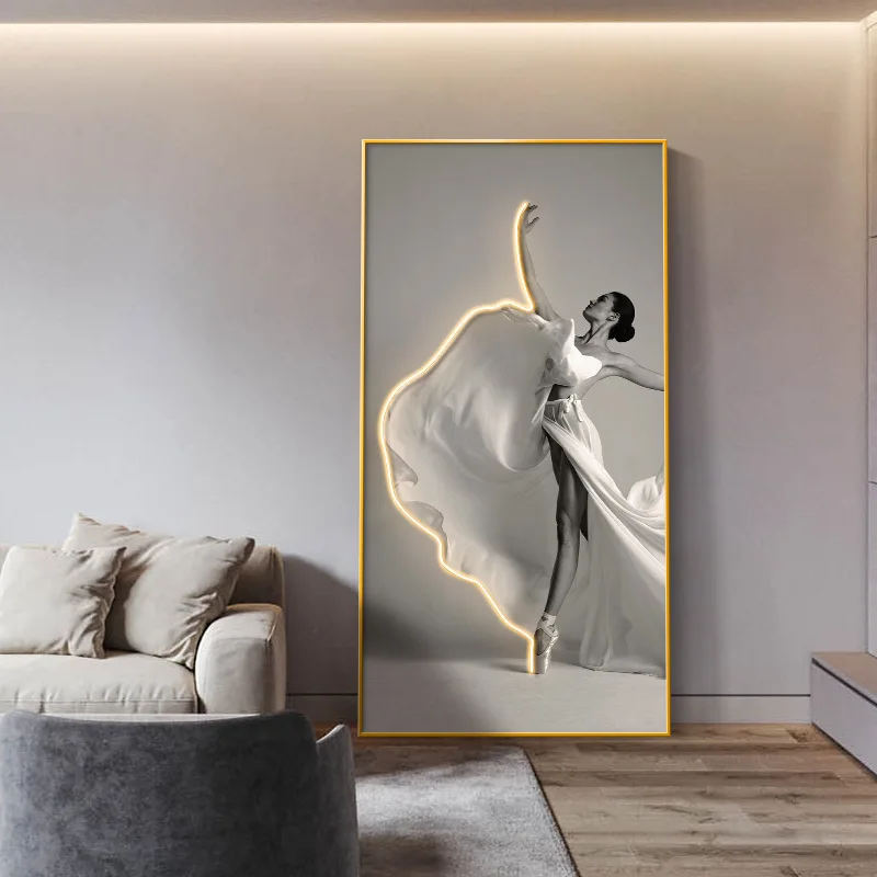 Modern Ballet Dancer Figure Wall Art Pictures For Dance Room Living Room Home Decoration Cuadros Wall Painting