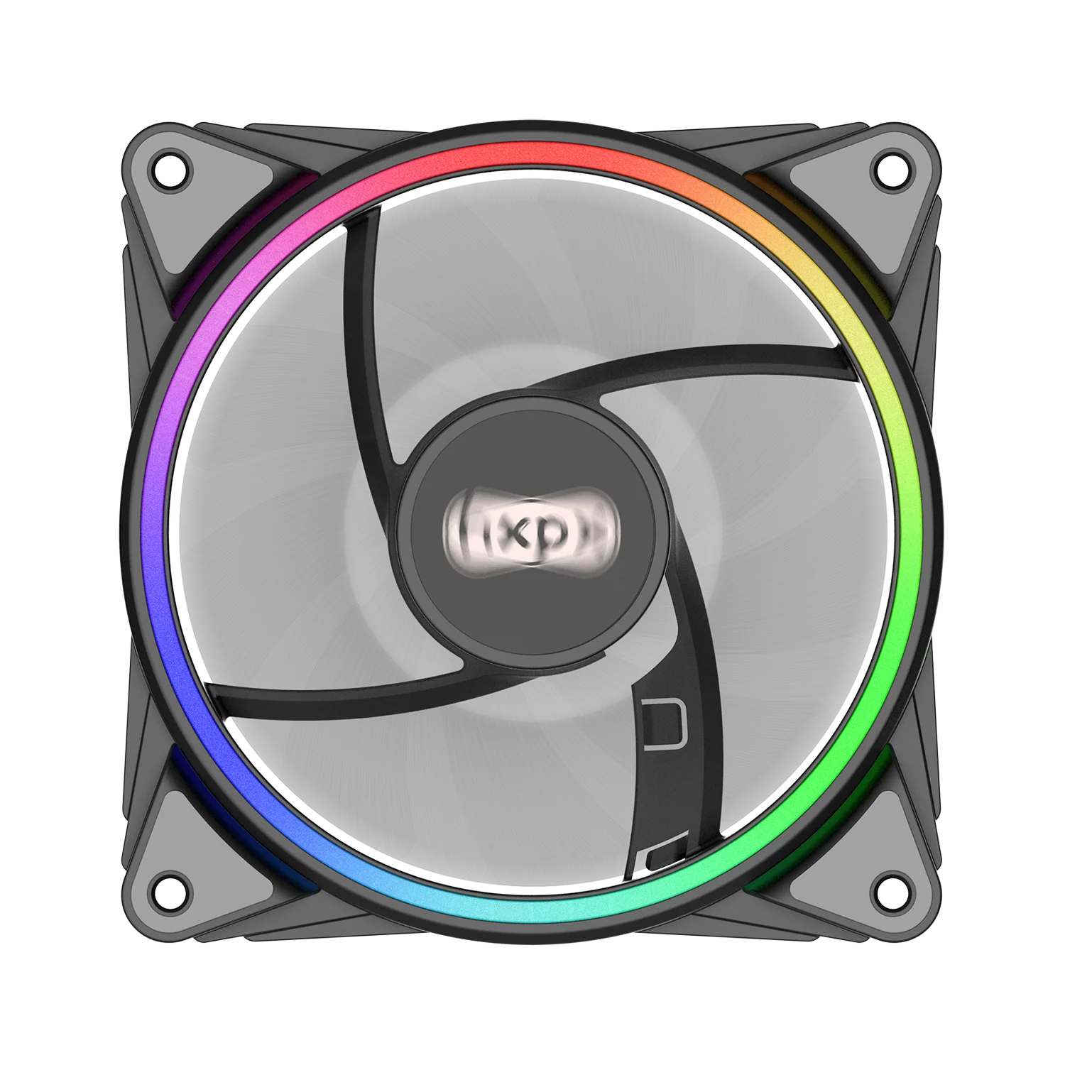 OEM Custom 4 Apertures F- FA12 ARGB Fan PcPWM 4PIN CPU Cooling Fan  light circle MB Sync Control LED Case Fans lil heatstick