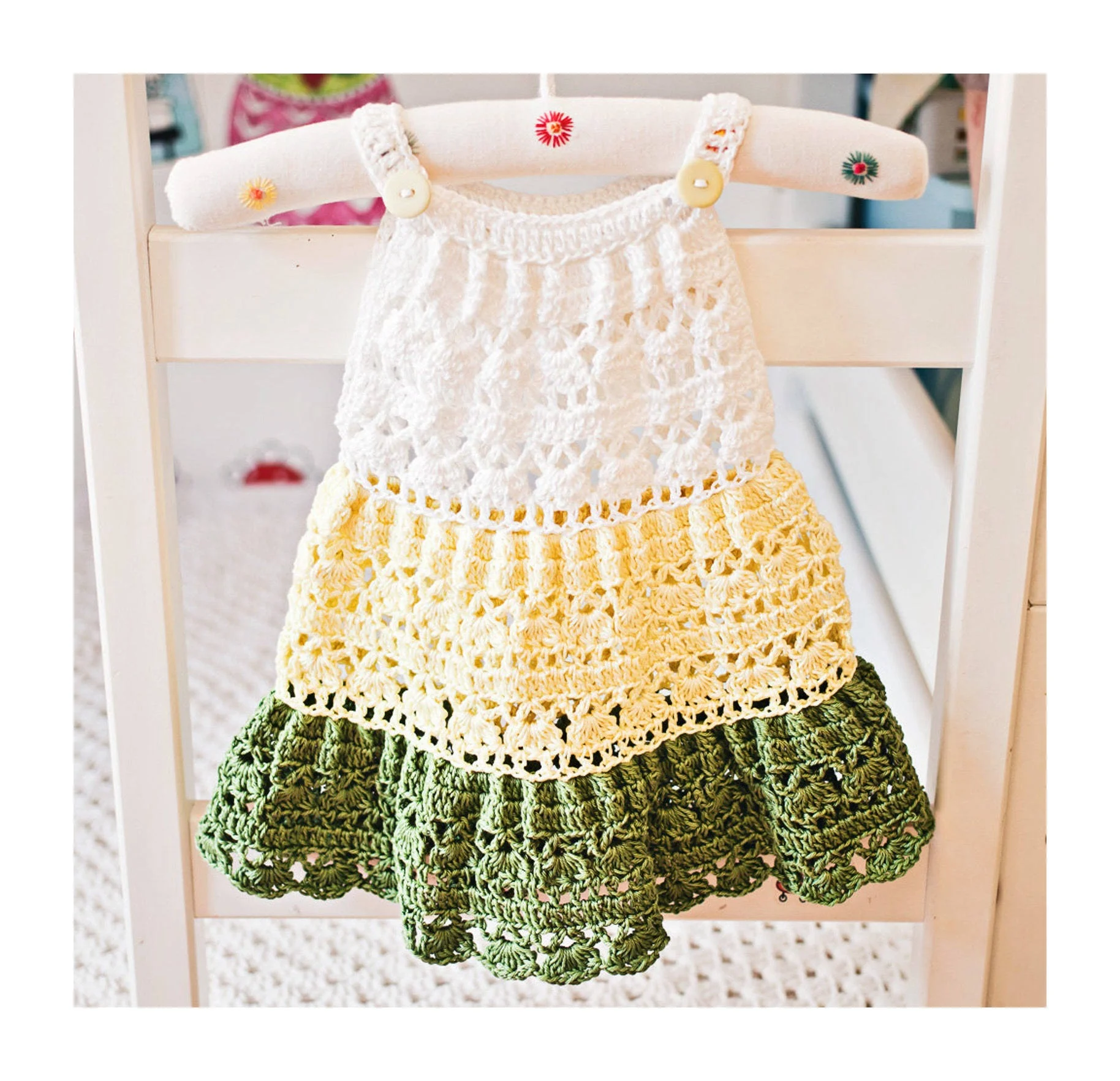 Hot Selling Item Baby Girl Cotton Crochet Dress summer Kids Dresses For Girls
