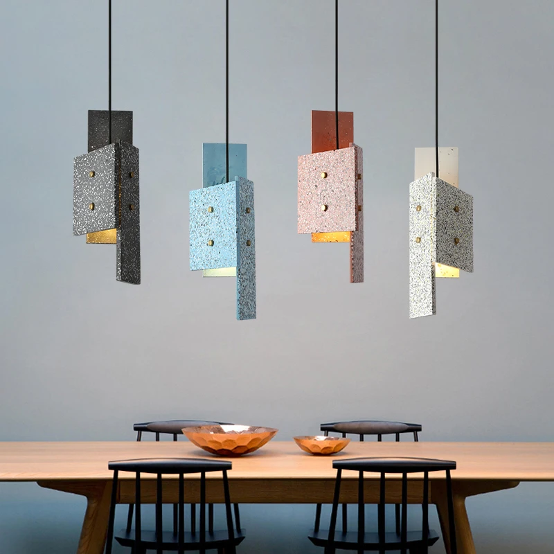 Industrial style Nordic  chandelier lighting  home decor Restaurant lamp dining room Nordic bedside simple marble pendant light