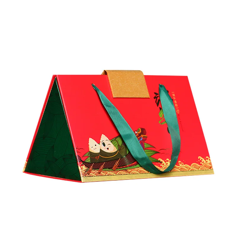 
Manufacturers Direct Zongzi Gift Box Creative Chinese Cardboard Custom Rice Dumplings Gift Box 