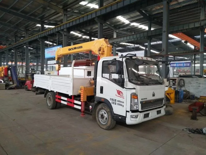 6.3 ton Telescopic Hydraulic Boom Mini Grue Mobile Truck Mounted Crane  Made in China BM160-4  for Forest Timber