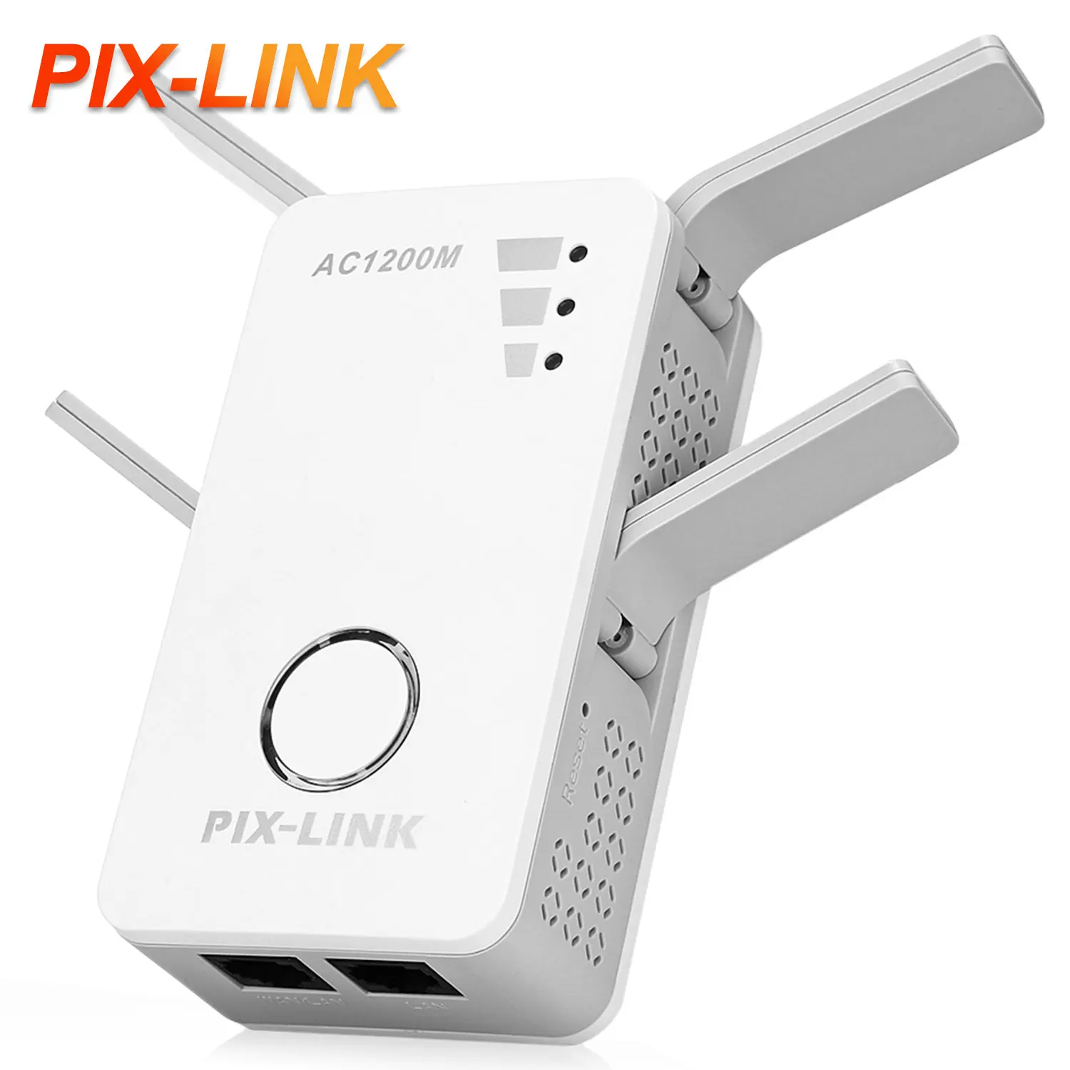 Pixlink Device Servers WiFi Booster Covers Up to 7000 Sq.ft and 20 Devices 5G 1200Mbps Dual Band WiFi Extenders Signal Booster for Home