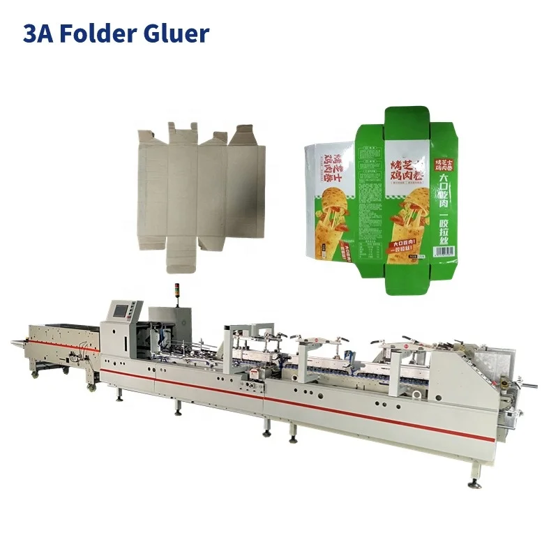 CQT- 650 Corrugated cardboard box folder gluing machine box making machine