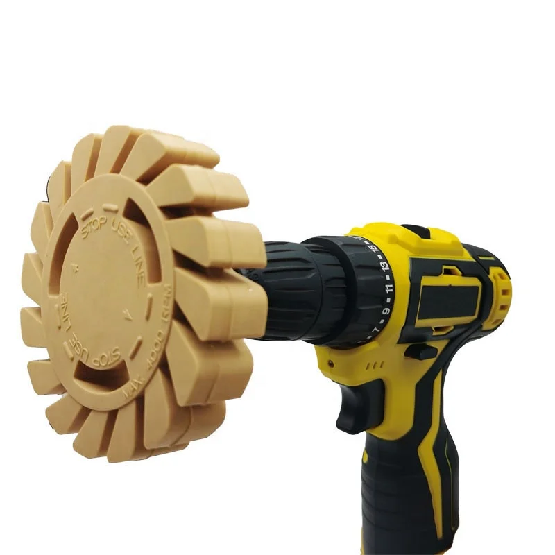 Decal remover eraser rubber wheel pinstripe removal tool rubber pinstripe vinyl adhesive remover wheel