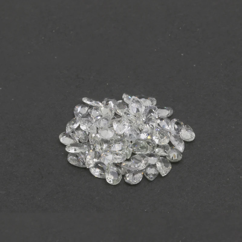 natural white sapphire gems stone pear cut high quality  white  sapphire factory price per carat