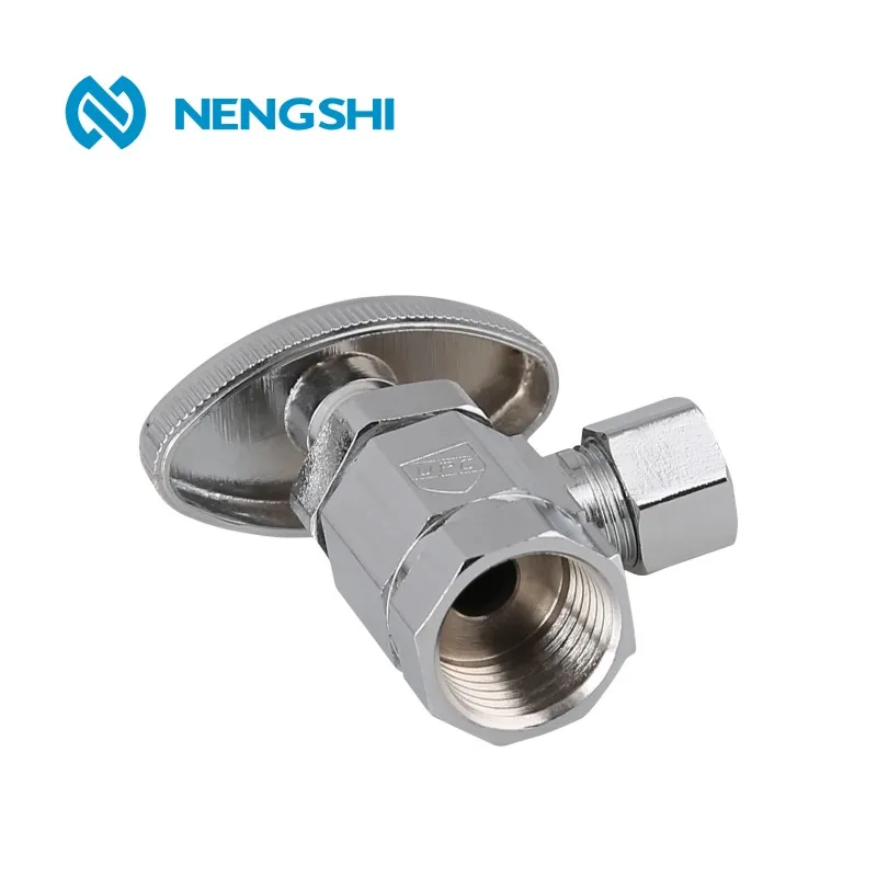 Латунный Угловой стопорный клапан NPT с ABS маховым колесом для рынка Южной Америки 3/8 дюйма FX3/8 дюймов C,1/2 дюйма FX3/8 дюймов C