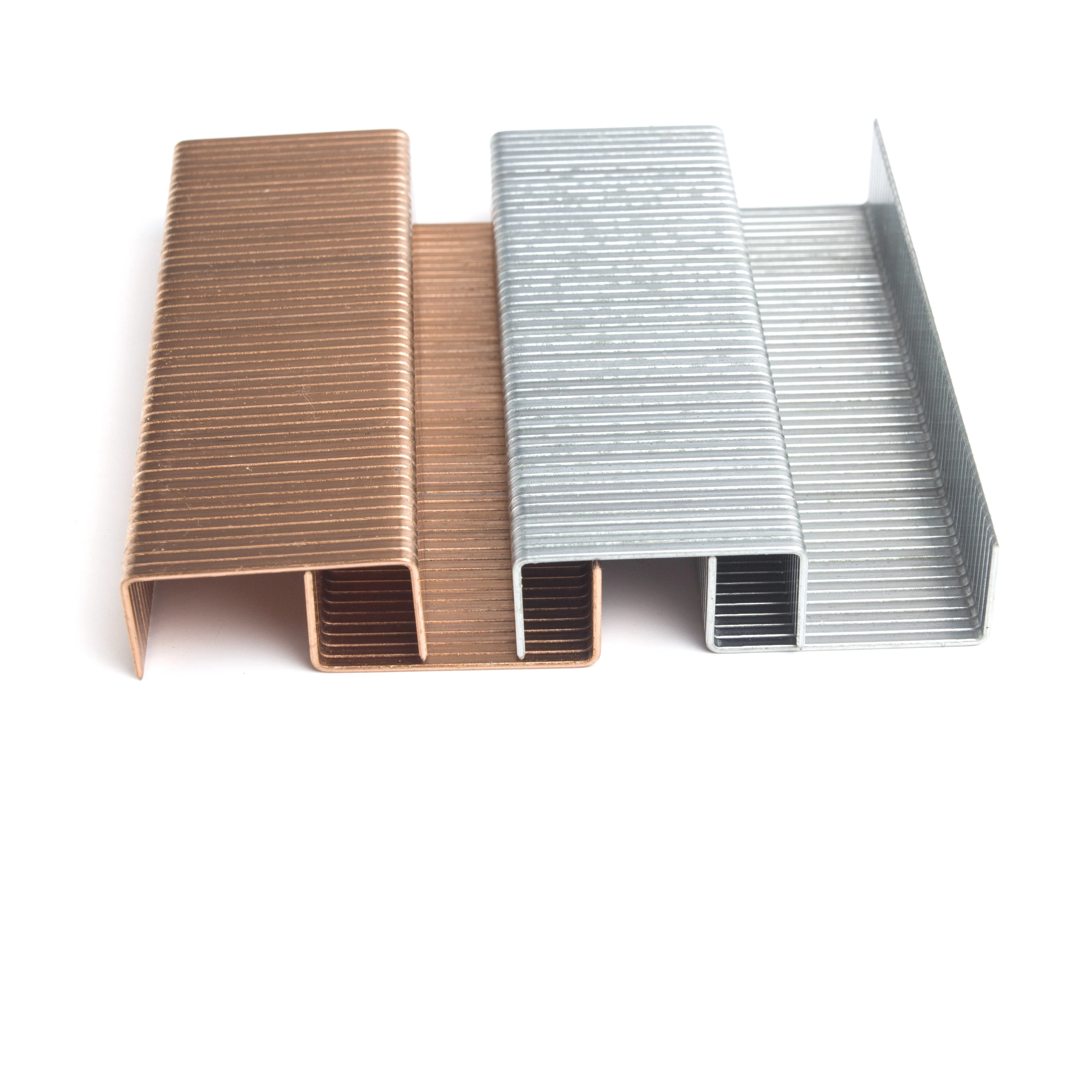OEM/ODM manufacture copper plated tenacity  3218  3215 carton closing staples nails steel