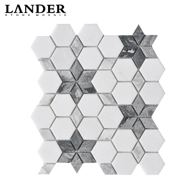 Внутреннее украшение для дома с использованием мраморной мозаики стен и пола