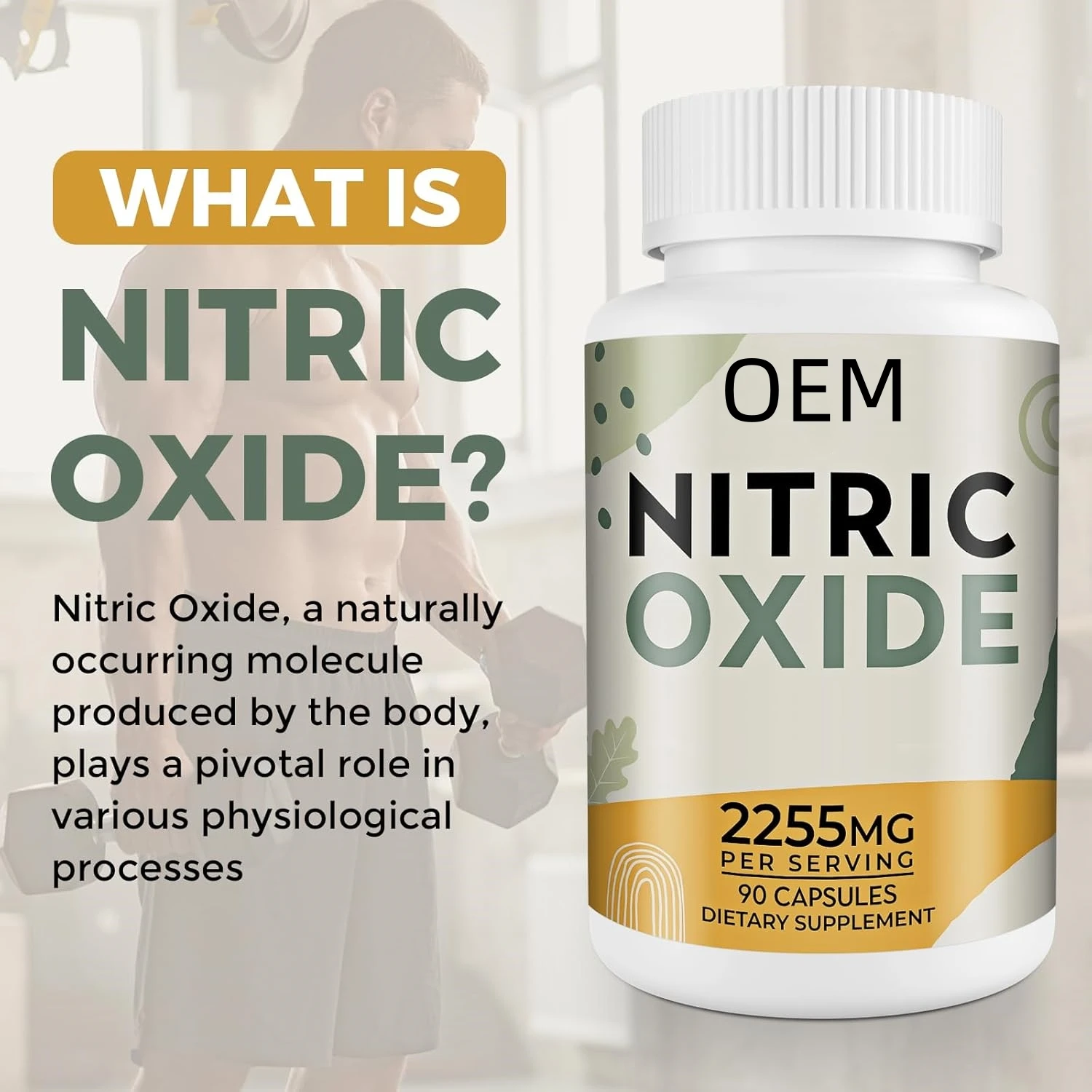 Dietary supplements Nitric Oxide Supplement for Men Precursor and Phytonutrient Blend for Blood Flow Energy Oxygenation