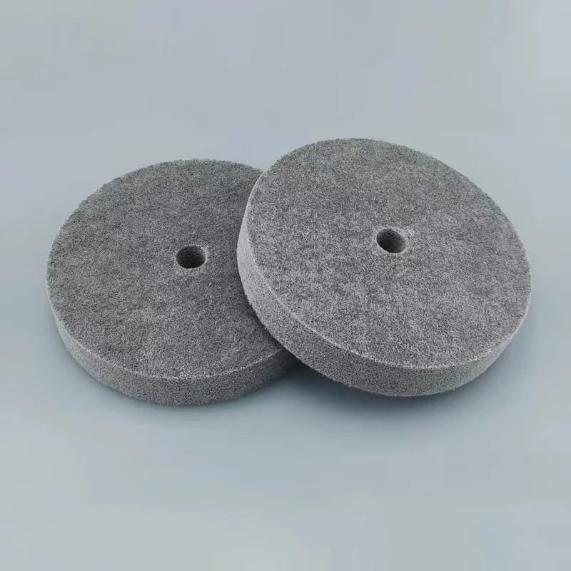 Stainless Steel Metal Surface Treatment Nylon Fibre Polishing Wheel 300MM Non-woven Fine Grinding