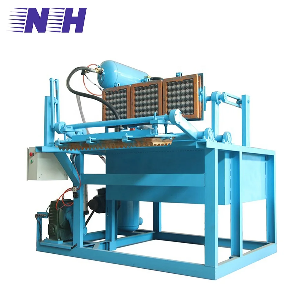 Small capacity 2000 2500pcs/h semi and fully automatic customized Paper Egg Tray Forming Make Machines with Brick Dryer