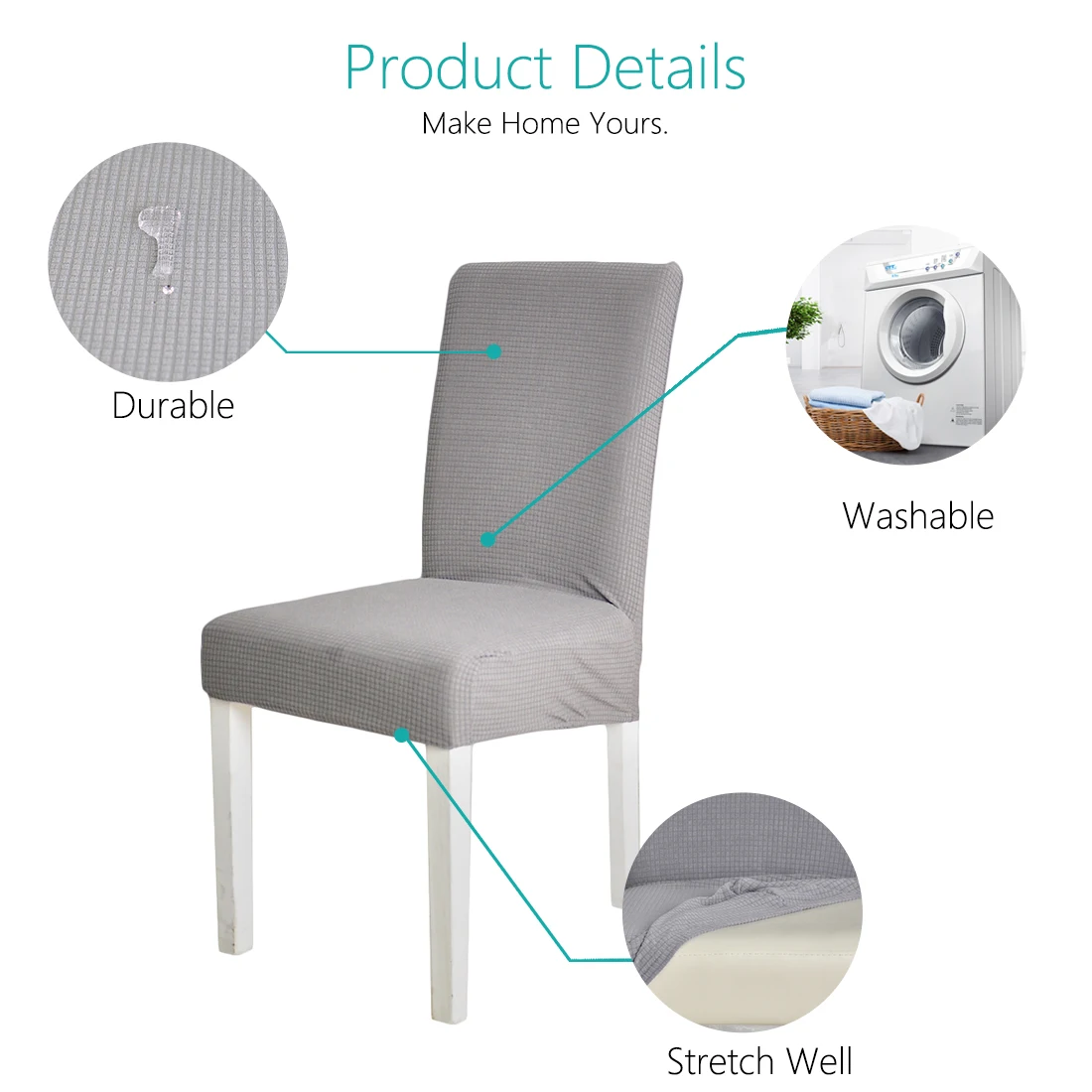 Wholesale and dropshipping Printed Waterproof Stretch velvet chair cover for Jacquard