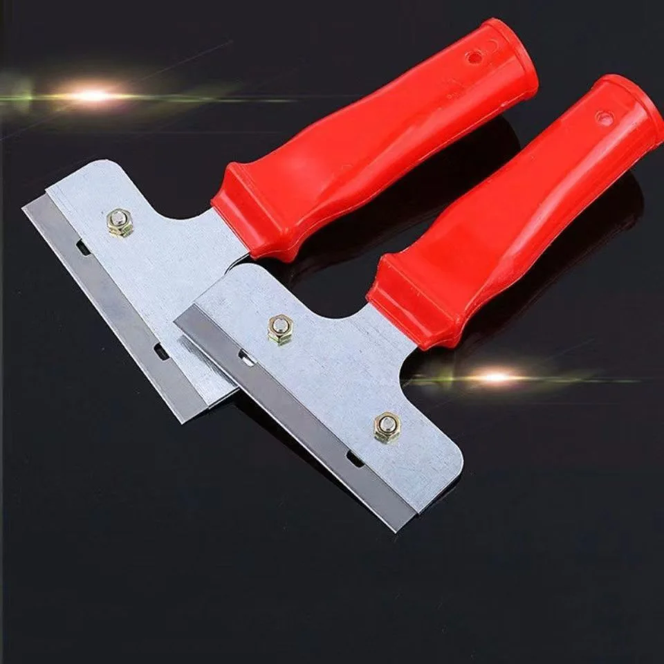 Metal Paint Remove Glue Scraper with Blade Rubber Handle Plastic Razor Cleaning Blade Scrapers Spades & Shovels
