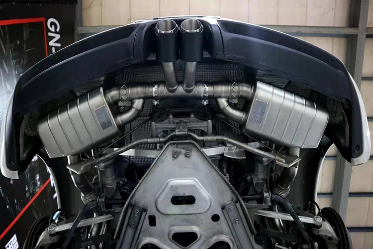 Full Set Carbon Fiber Exhaust Tips Air Valvetronic Muffler Exhaust 997 For Porsche 996 Exhaust