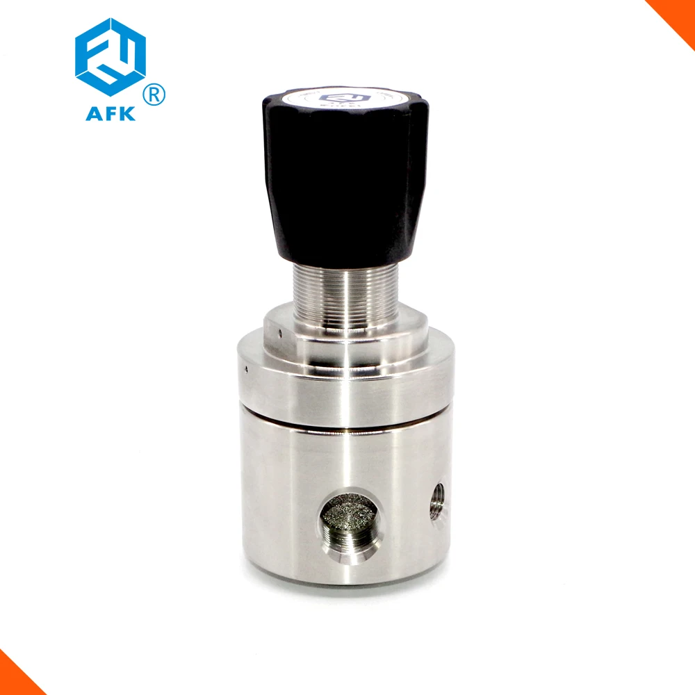 High-precision gas back pressure regulator for gas media