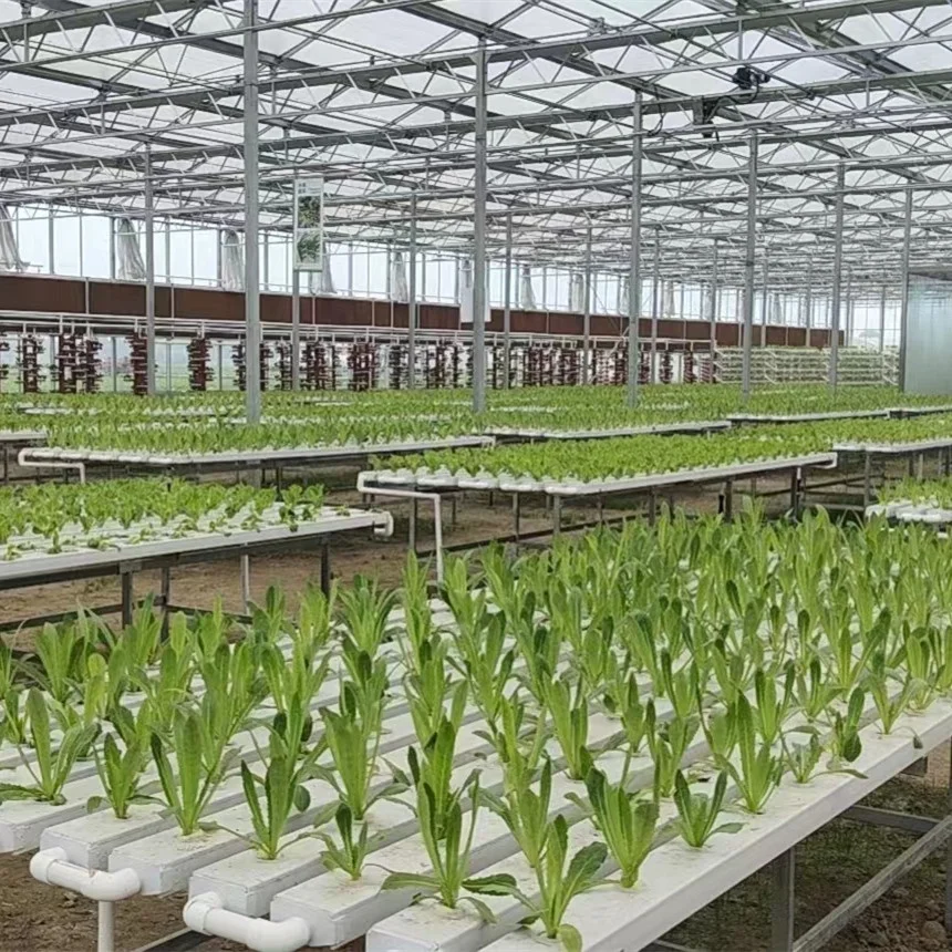 Customized sizes hydroponic tube square PVC pipe hydroponic channel pipes for plant growing NFT system