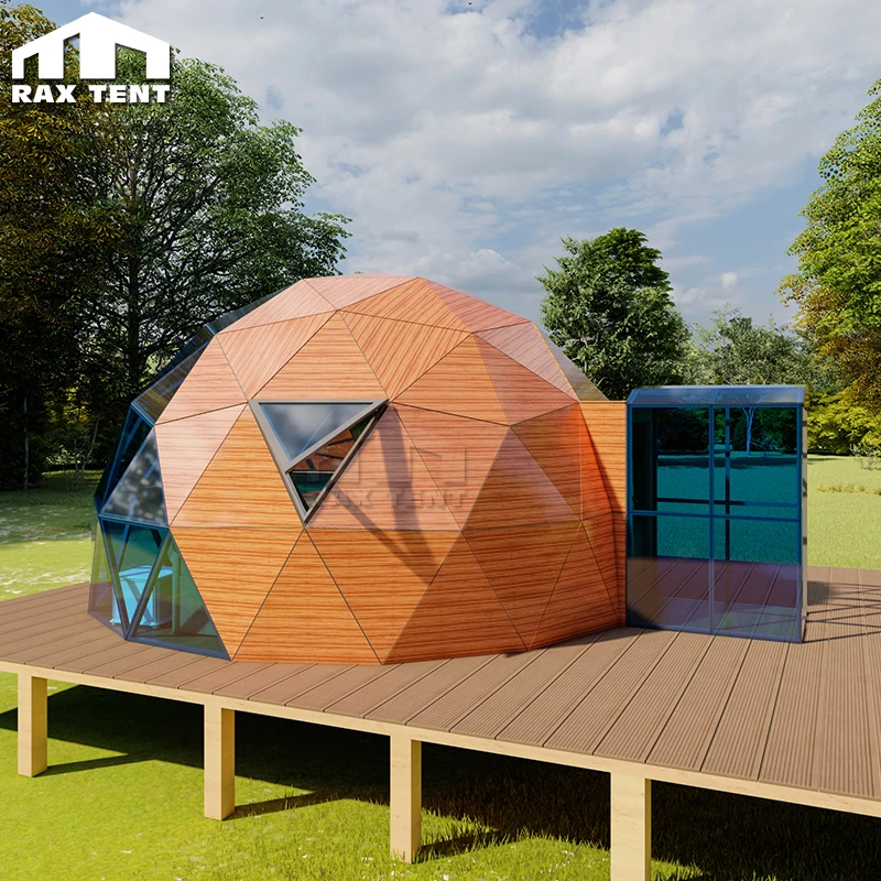 Geodesic Glass Glamping Dome Tent for Luxury Hotel Tent with Insulated Panel