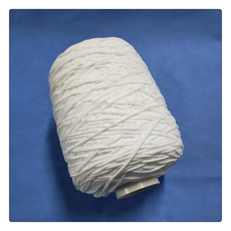 
High Quality 2.5mm 3mm 3.5mm 5mm round flat type white elastic ear band face ear hang earloop string rope rubber bands 